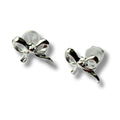 Bow Silver Stud Earrings