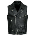 Men's Classic Brando Motorcycle Leather Vest