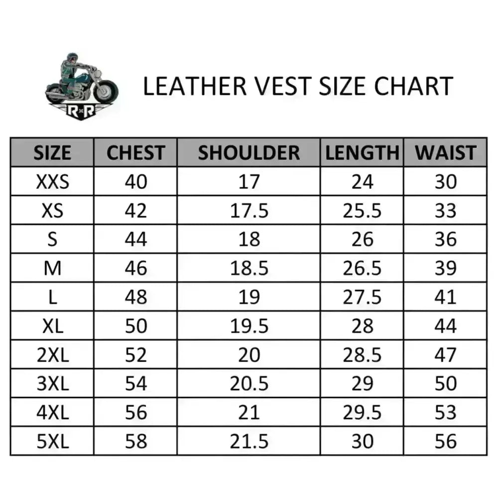 Men's Classic Brando Motorcycle Leather Vest